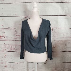 Eileen Fisher Draped Front Alpaca Blend Sweater